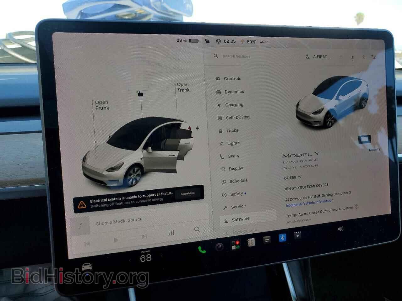 2021 TESLA MODEL Y - VIN: 5YJYGDEEXMF069523 - Photo 9