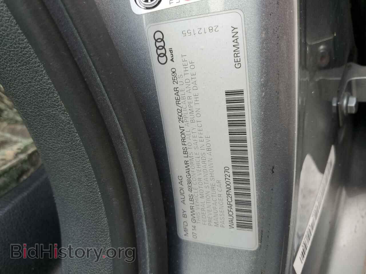 2015 AUDI A6 - VIN: WAUCFAFC2FN007270 - Фото 10
