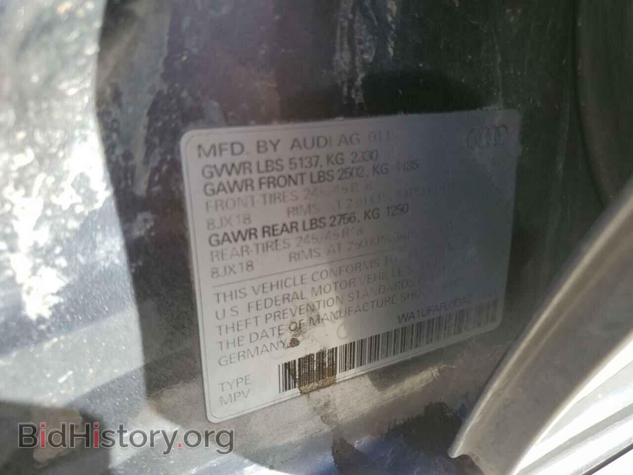 2013 AUDI A4 - VIN: WA1UFAFL0DA244541 - Фото 10