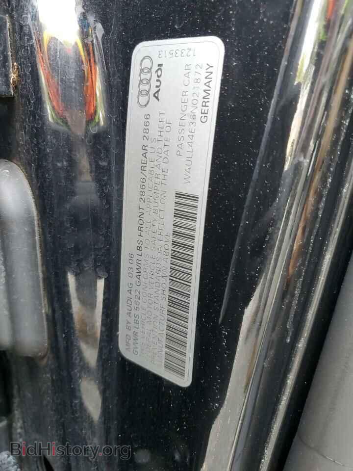 2006 AUDI A8 - VIN: WAULL44E36N021872 - Фото 13