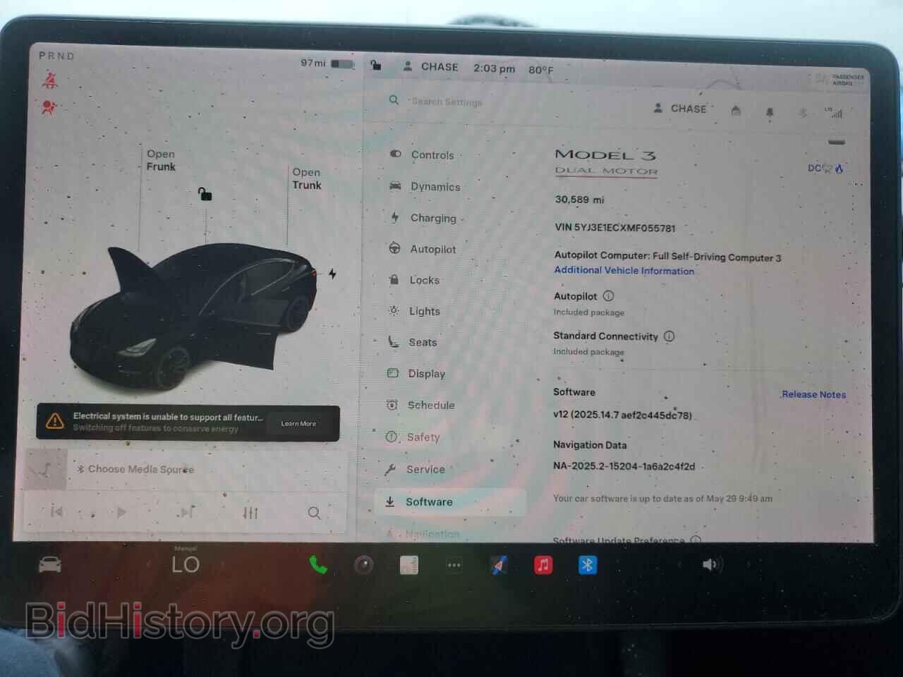 2021 TESLA MODEL 3 - VIN: 5YJ3E1ECXMF055781 - Photo 9