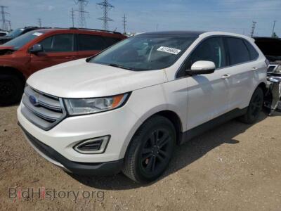 2015 Ford EDGE SEL, белый — VIN 2FMTK4J95FBB80686, Copart