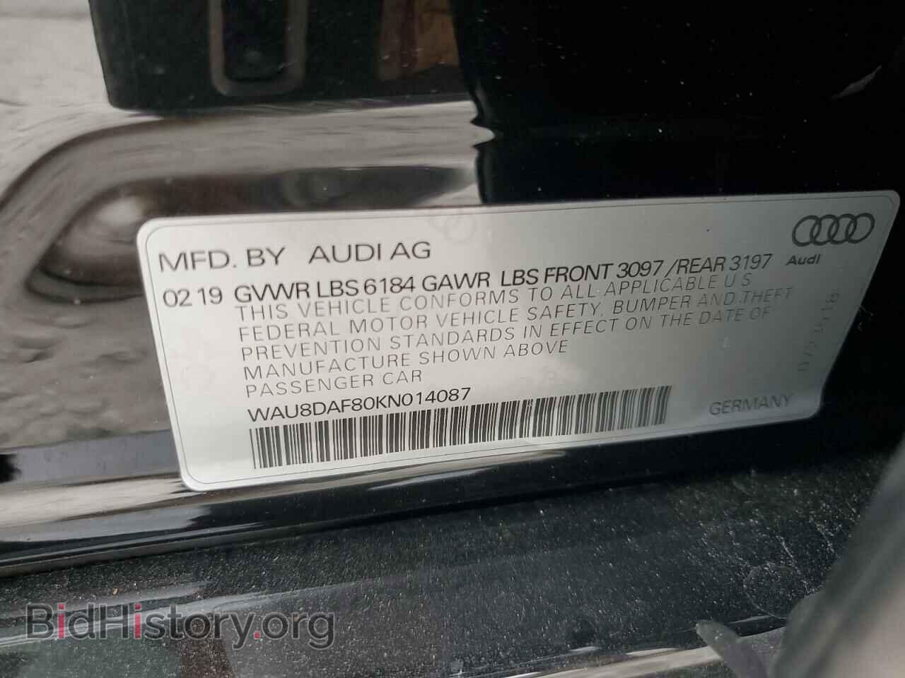 2019 AUDI A8 - VIN: WAU8DAF80KN014087 - Photo 12