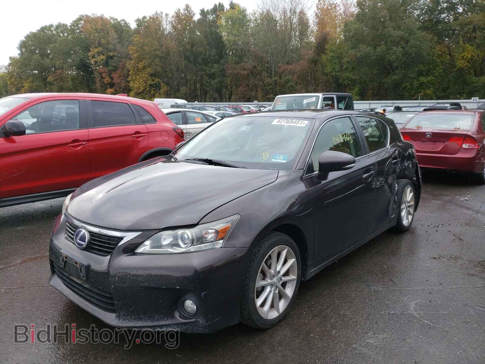 2011 LEXUS CT 200 - VIN: JTHKD5BH2B2046299 - Фото 2