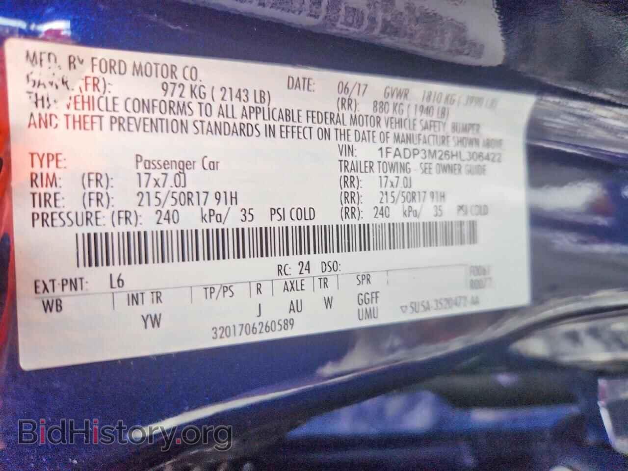 2017 FORD FOCUS - VIN: 1FADP3M26HL306422 - Фото 12