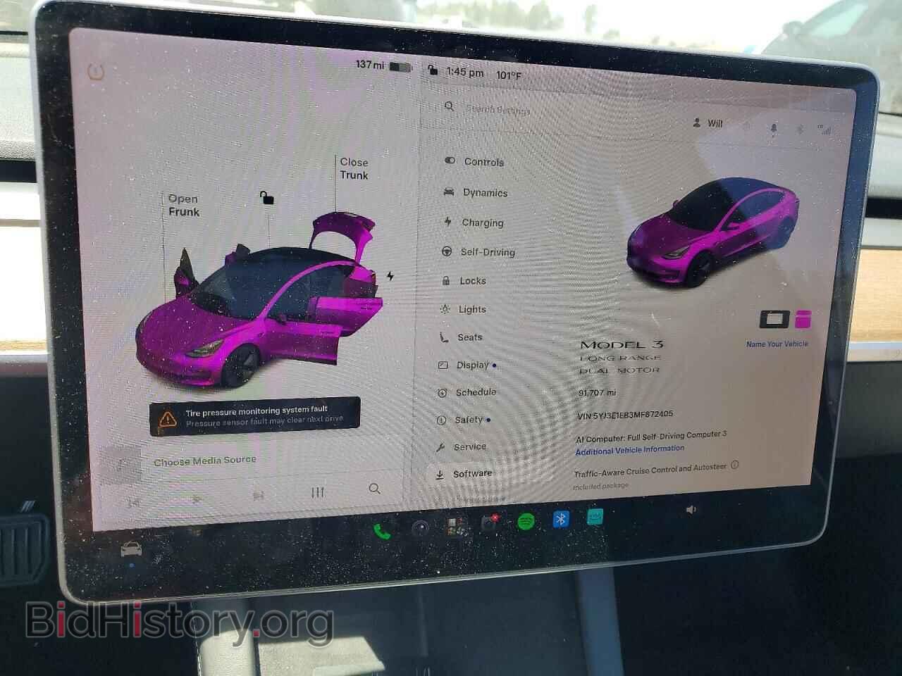 2021 TESLA MODEL 3 - VIN: 5YJ3E1EB3MF872405 - Photo 9