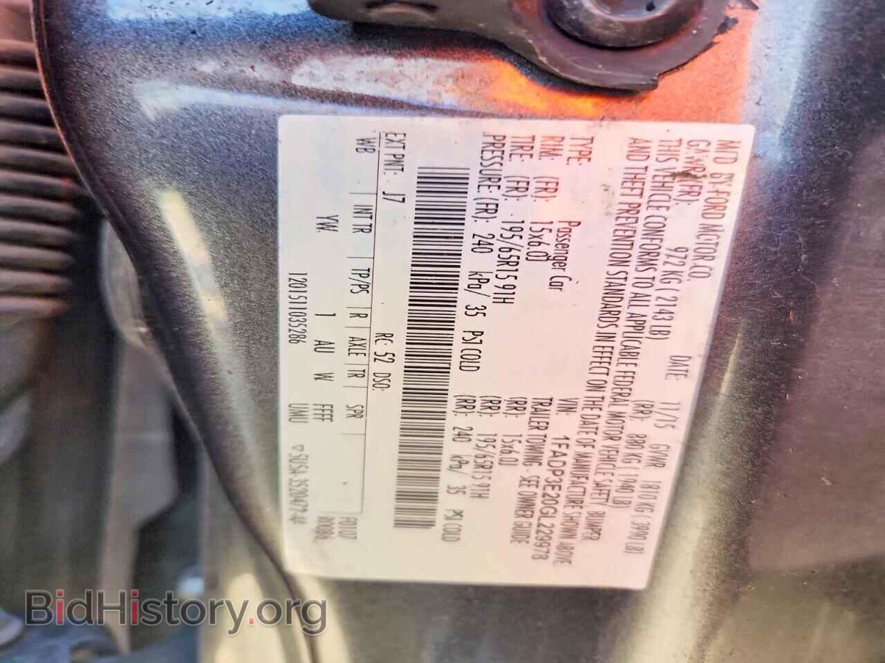 2016 FORD FOCUS - VIN: 1FADP3E20GL229978 - Photo 12