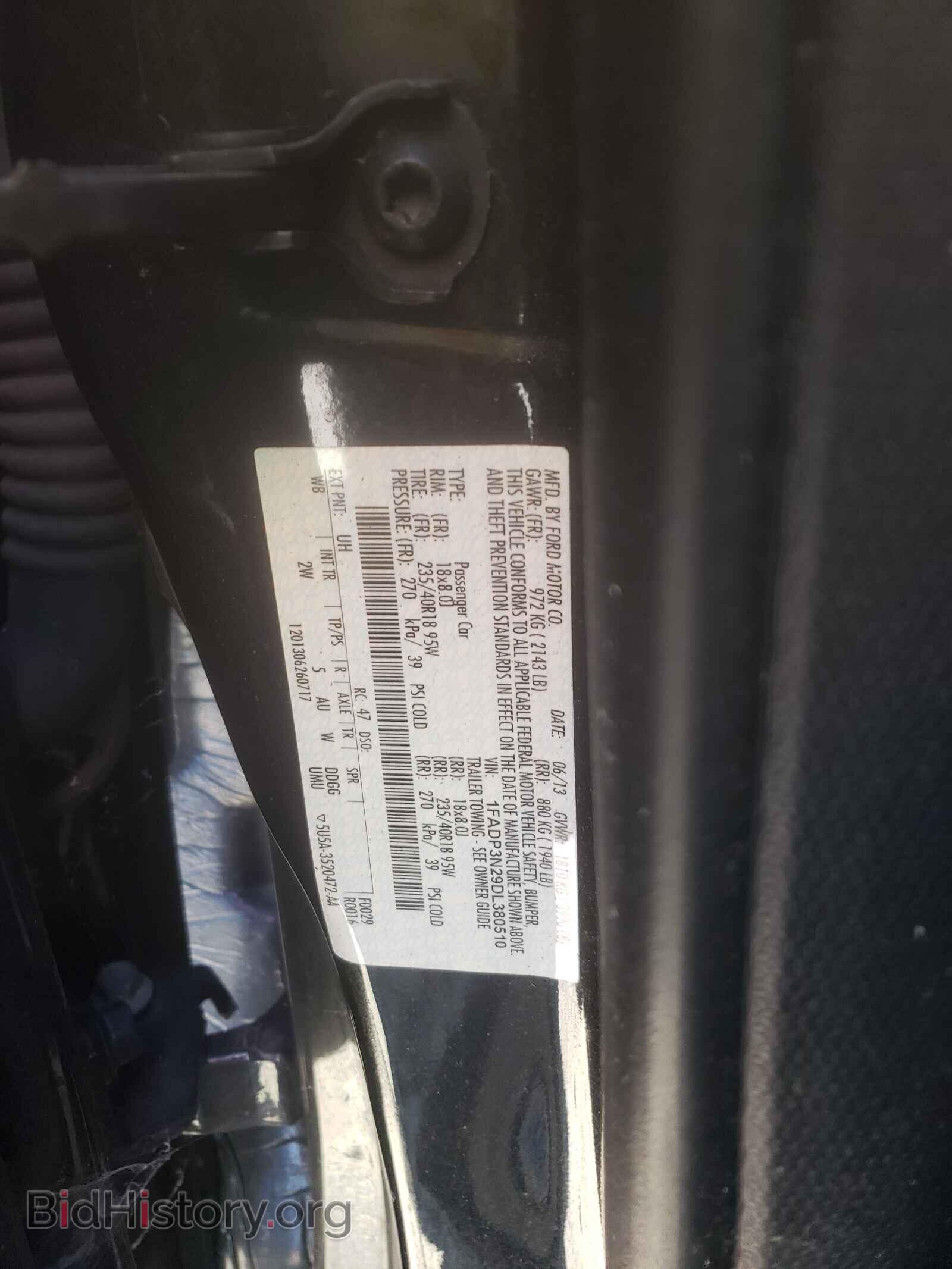 2013 FORD FOCUS - VIN: 1FADP3N29DL380510 - Фото 10