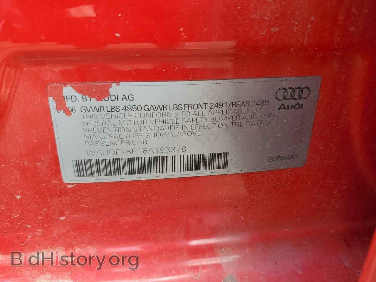 2006 AUDI A4 - VIN: WAUDF78E16A193378 - Фото 12
