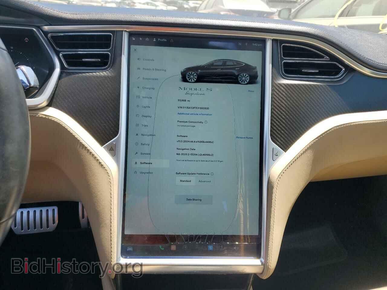 2012 TESLA MODEL S - VIN: 5YJSA1DP7CFS00835 - Photo 9