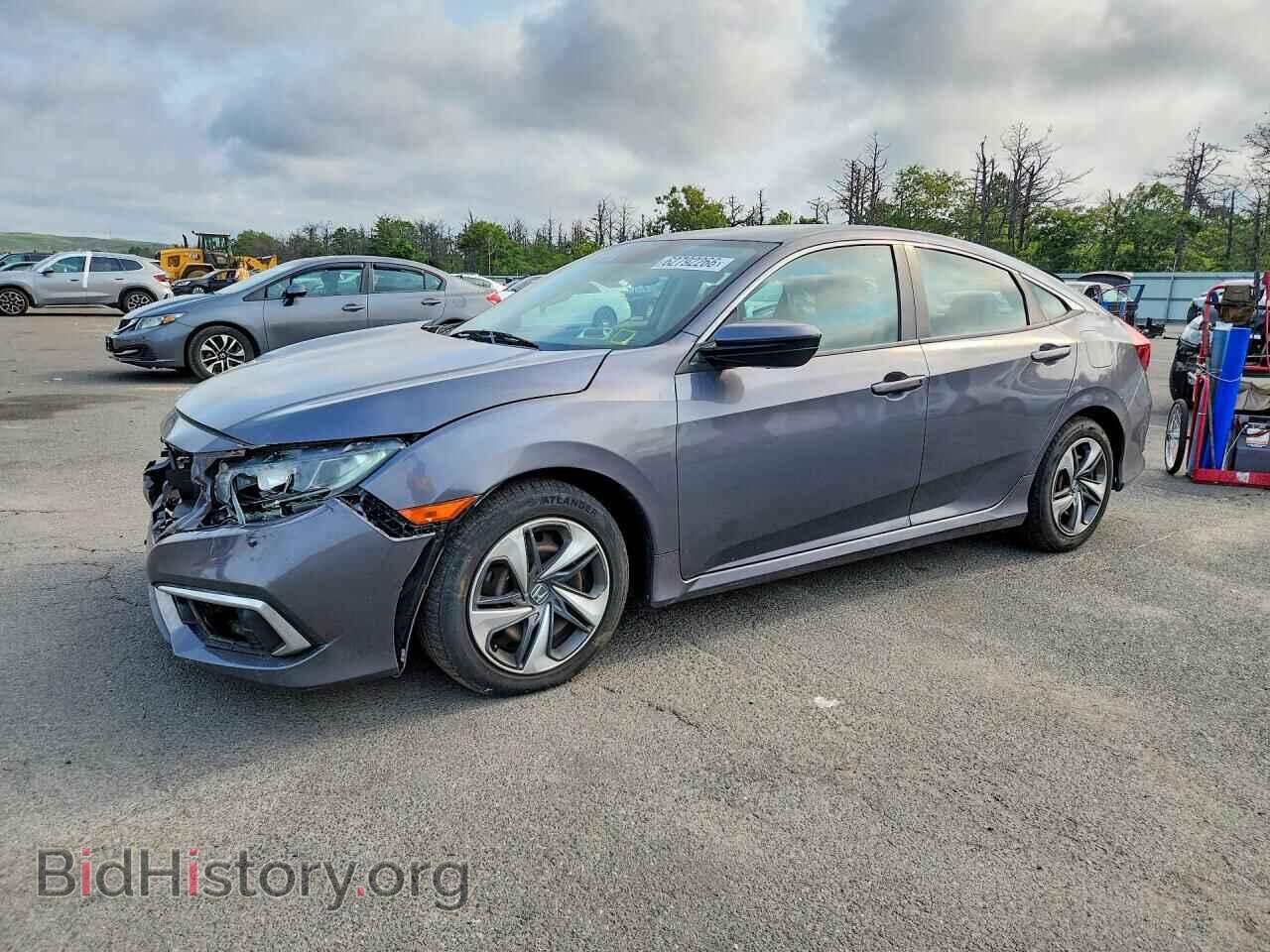 2019 Honda CIVIC LX (VIN 2HGFC2F67KH577195) — photo 1 of 12, Copart, damage: front end