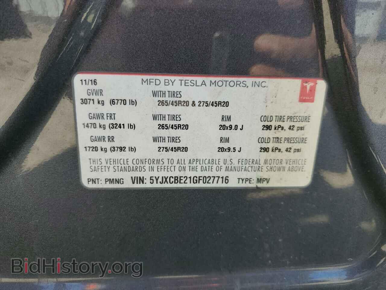 2016 TESLA MODEL X - VIN: 5YJXCBE21GF027716 - Photo 13