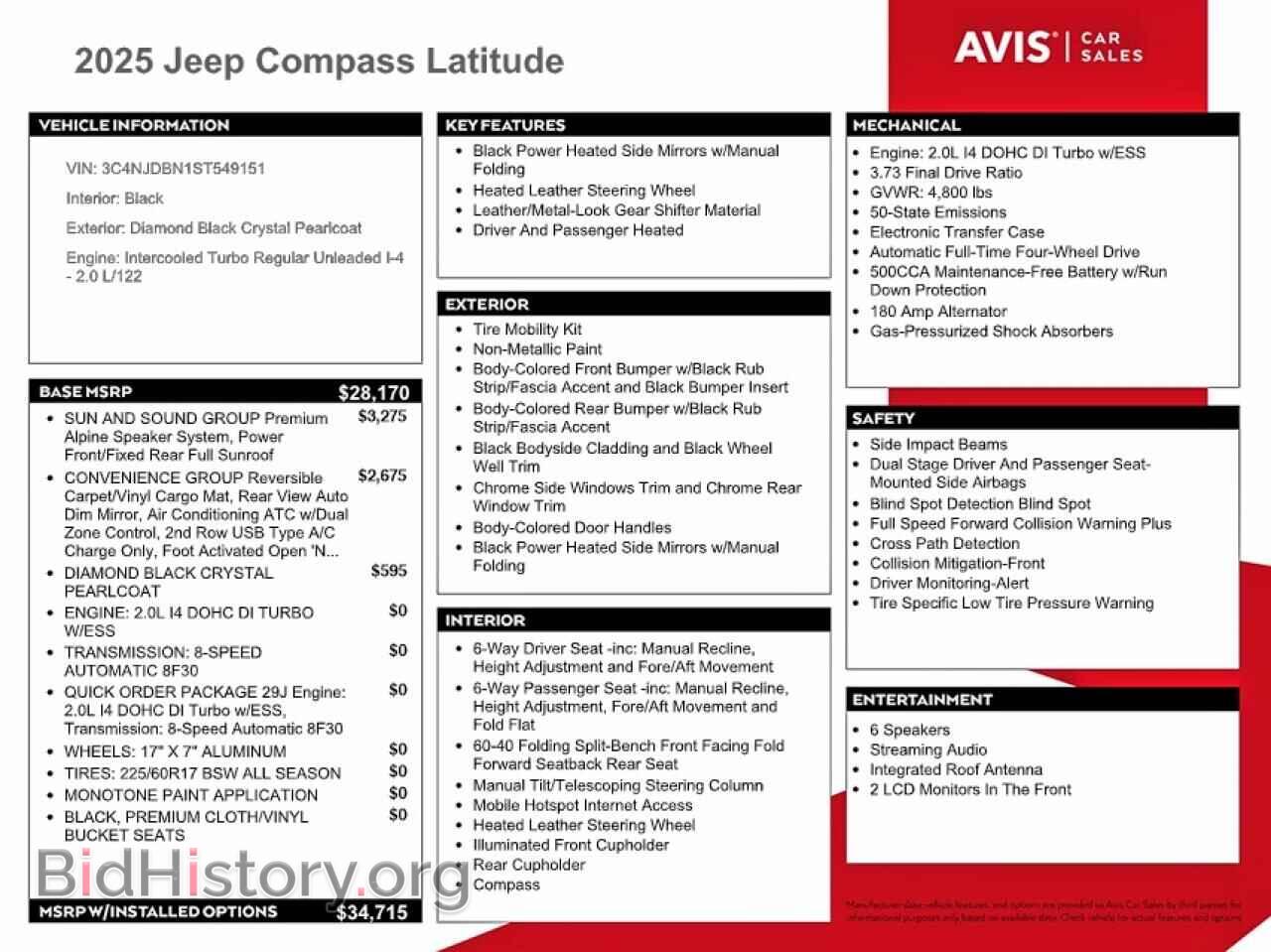 2025 JEEP COMPASS - VIN: 3C4NJDBN1ST549151 - Фото 12