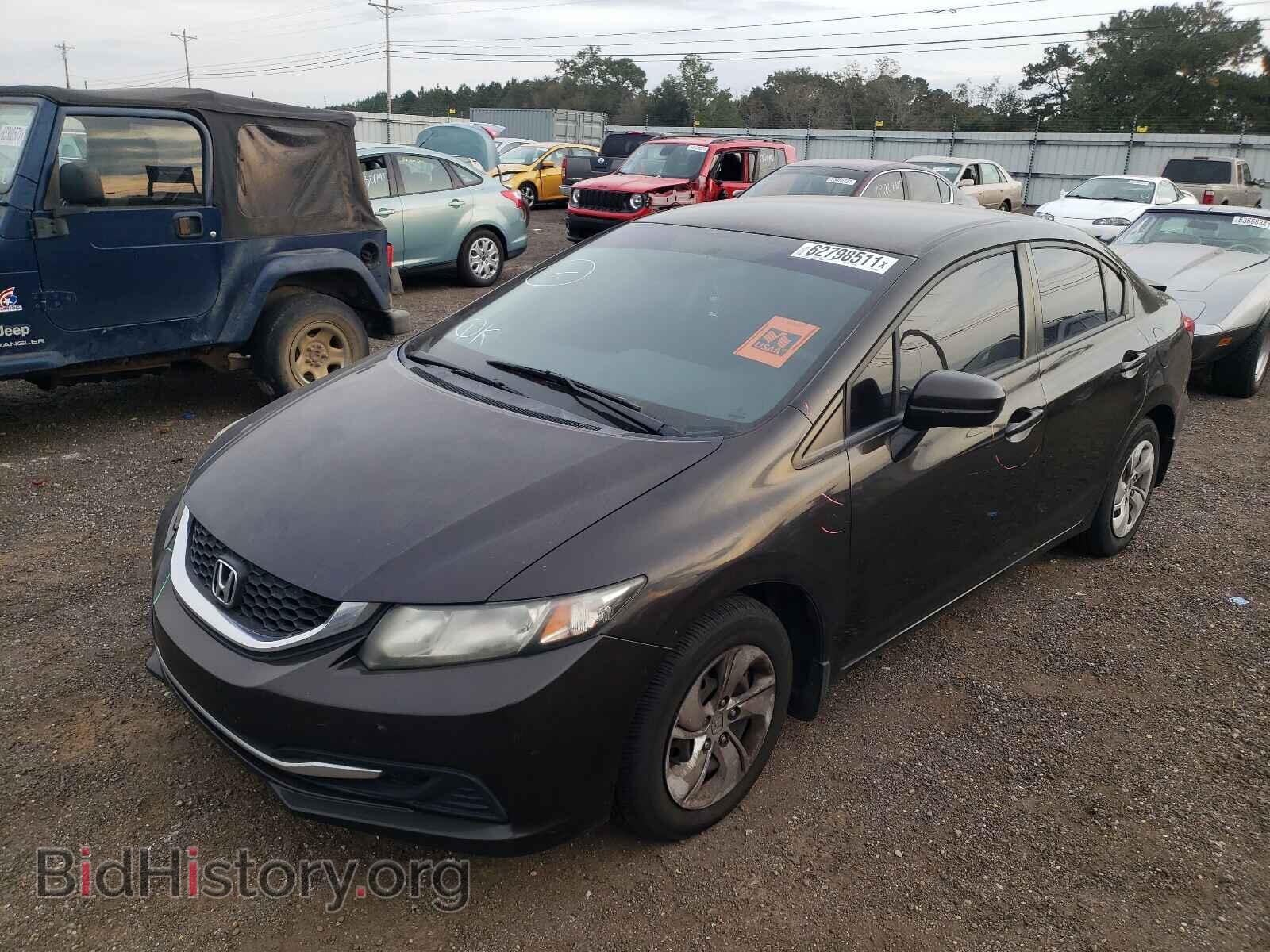 2014 HONDA CIVIC - VIN: 2HGFB2F57EH506352 - Фото 2