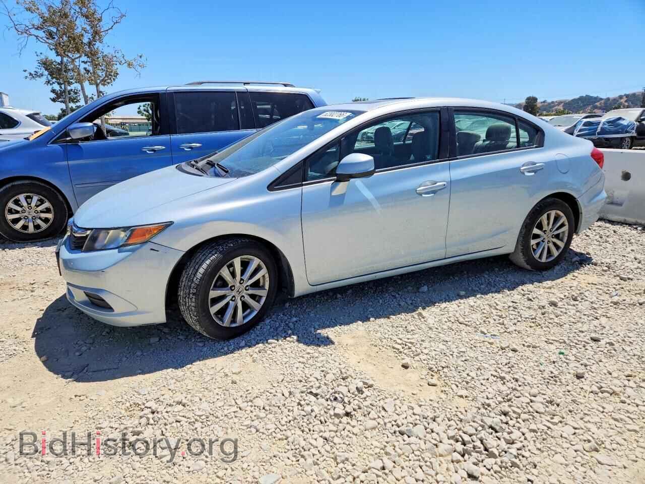 2012 Honda CIVIC EX (VIN 19XFB2F84CE348800) — фото 1 из 12, Copart, повреждение: передняя часть