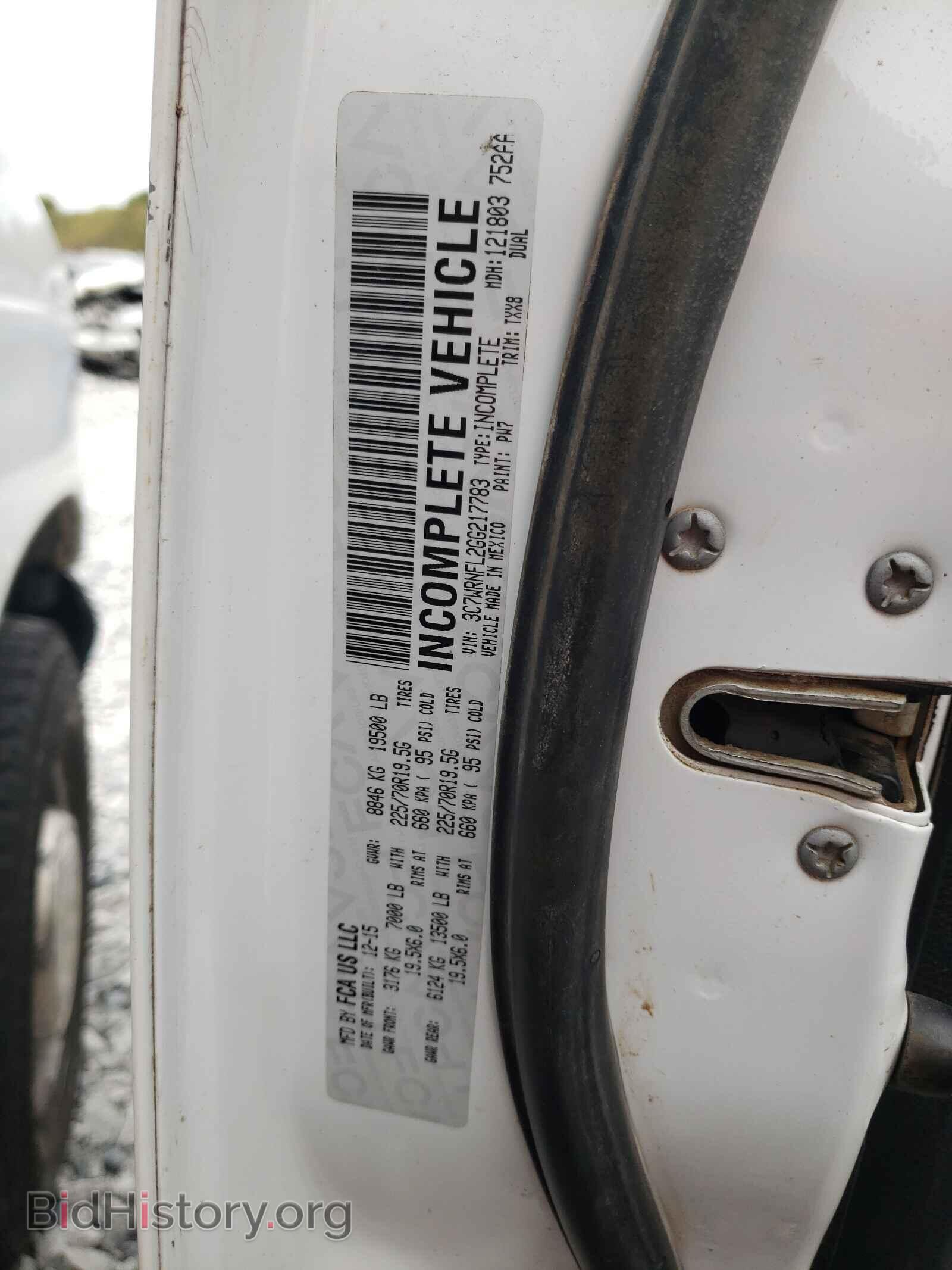2016 RAM 5500 - VIN: 3C7WRNFL2GG217783 - Фото 10