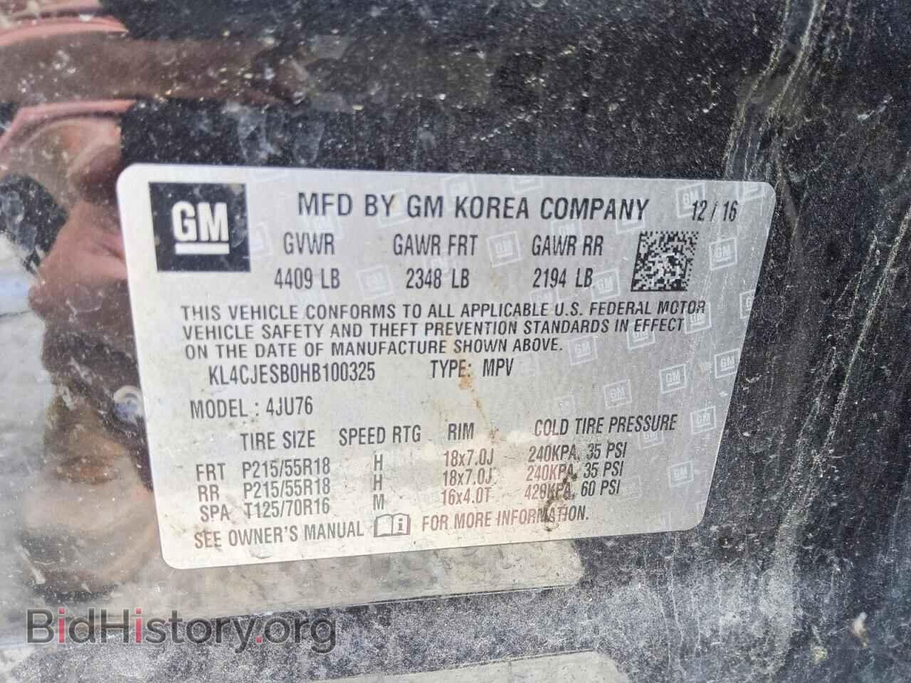 2017 BUICK ENCORE - VIN: KL4CJESB0HB100325 - Photo 13