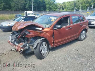 2007 Dodge CALIBER SXT, orange — VIN 1B3HB48B07D157042, Copart