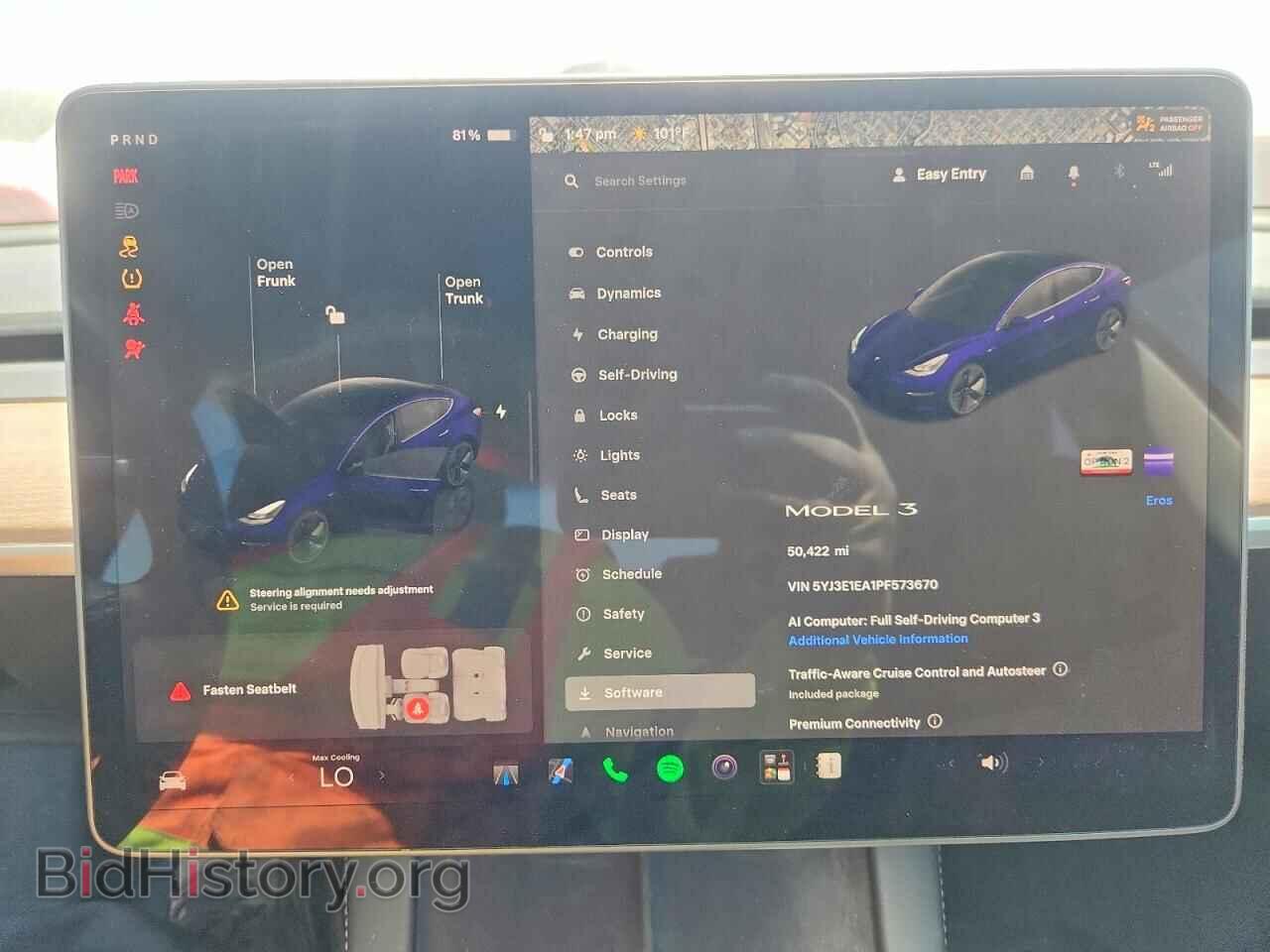 2023 TESLA MODEL 3 - VIN: 5YJ3E1EA1PF573670 - Фото 9