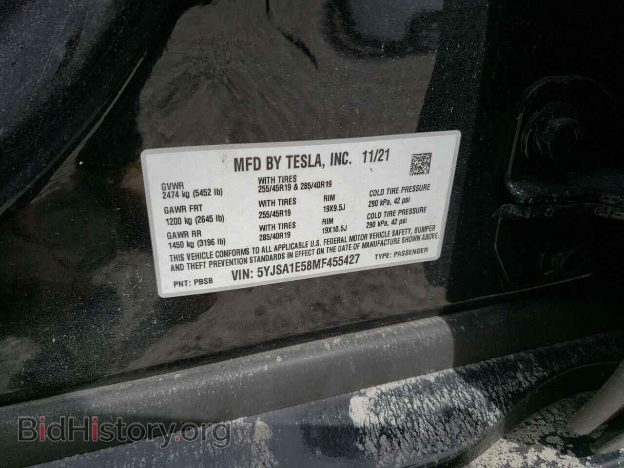 2021 TESLA MODEL S - VIN: 5YJSA1E58MF455427 - Photo 10
