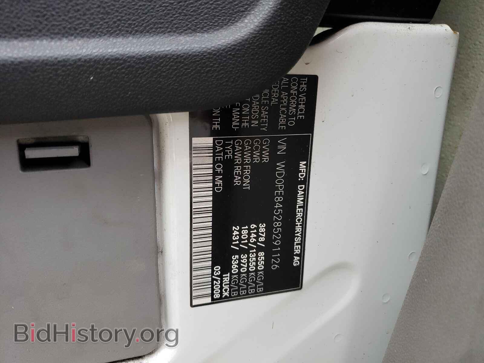 2008 DODGE SPRINTER - VIN: WD0PE845285291126 - Photo 10
