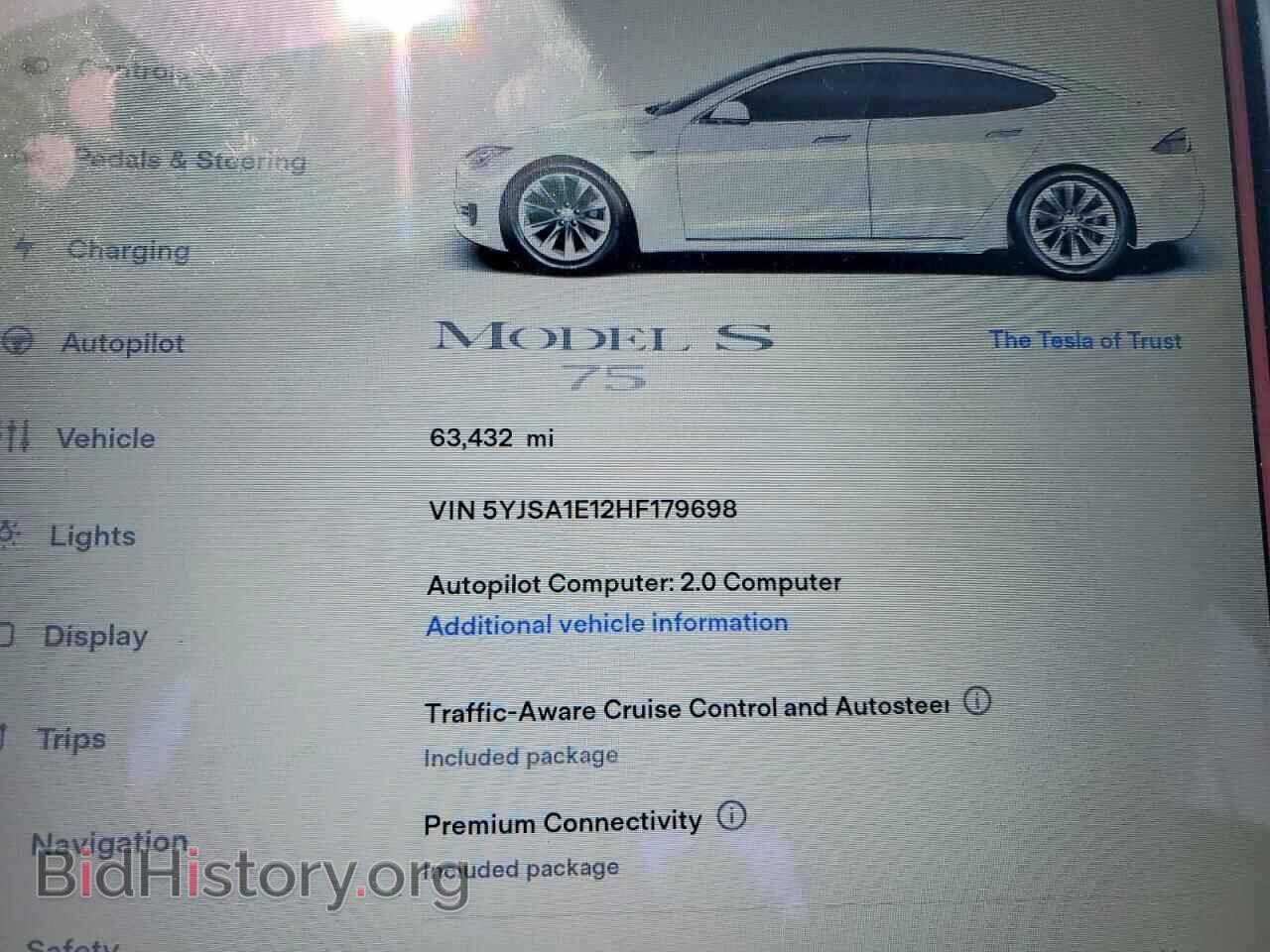 2017 TESLA MODEL S - VIN: 5YJSA1E12HF179698 - Photo 9