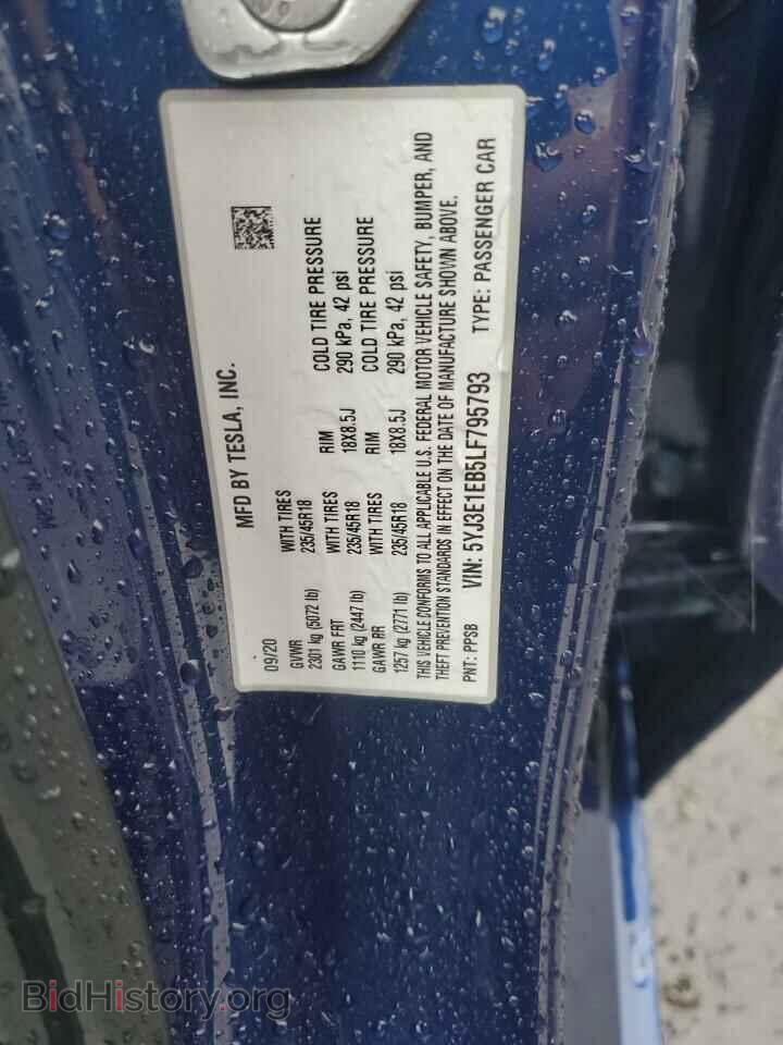 2020 TESLA MODEL 3 - VIN: 5YJ3E1EB5LF795793 - Photo 12