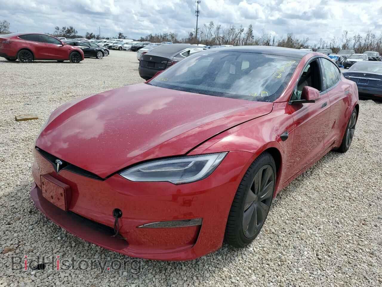 2021 TESLA MODEL S - VIN: 5YJSA1E61MF438591 - Фото 2