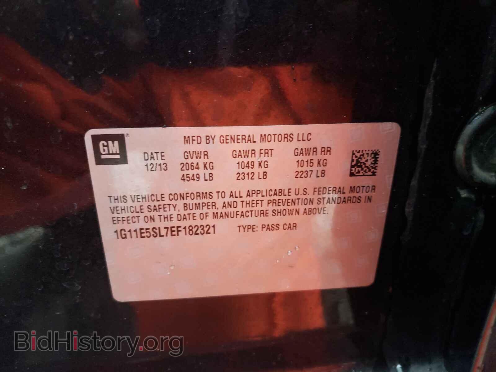 2014 CHEVROLET MALIBU - VIN: 1G11E5SL7EF182321 - Фото 10