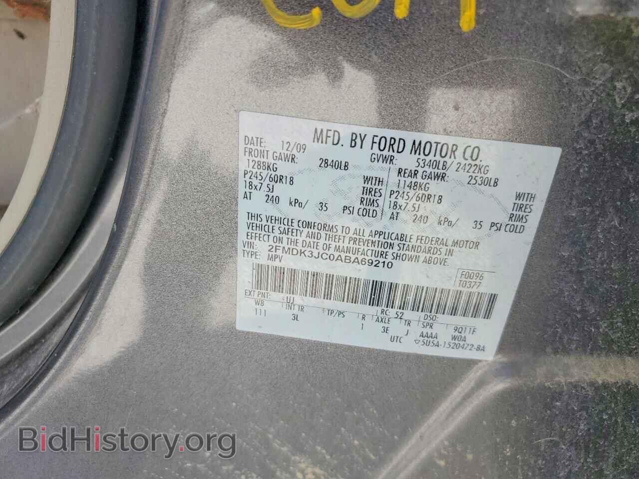 2010 FORD EDGE - VIN: 2FMDK3JC0ABA69210 - Photo 13
