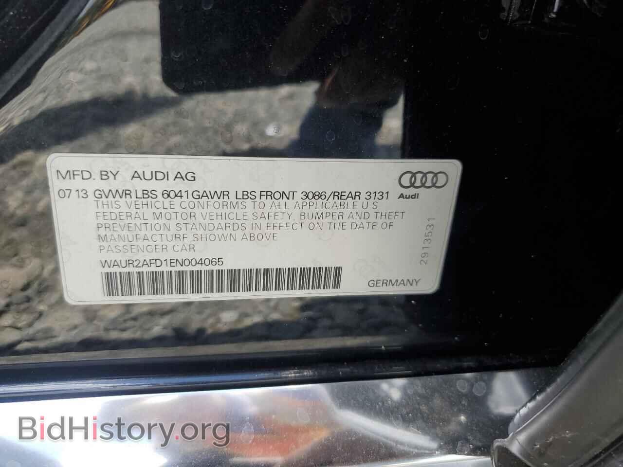 2014 AUDI A8 - VIN: WAUR2AFD1EN004065 - Фото 13