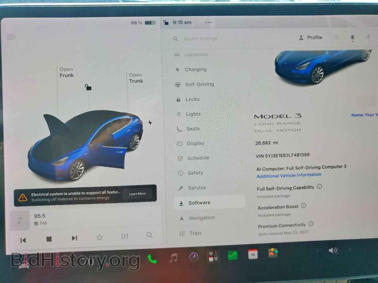 2020 TESLA MODEL 3 - VIN: 5YJ3E1EB3LF481396 - Фото 9
