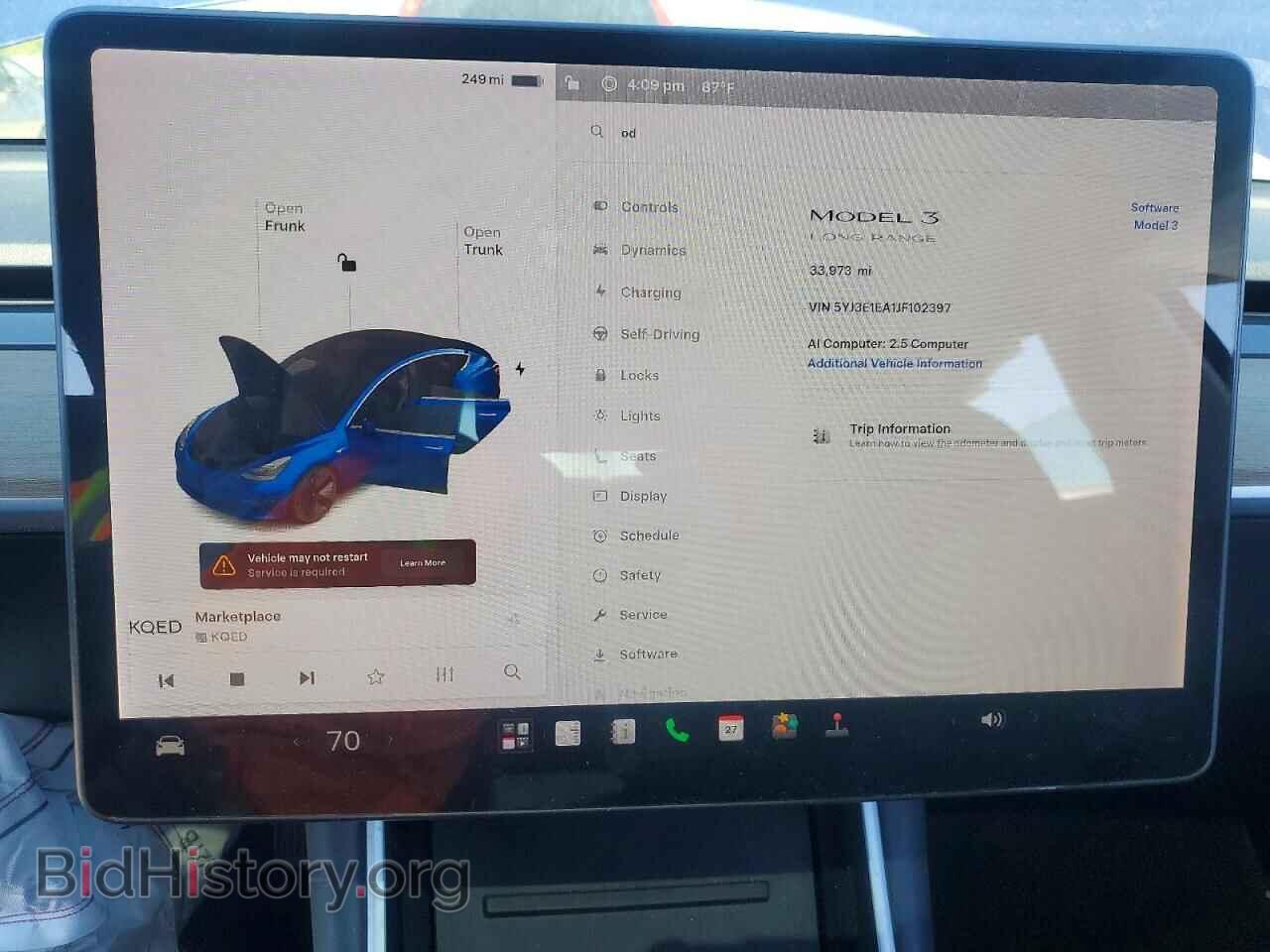 2018 TESLA MODEL 3 - VIN: 5YJ3E1EA1JF102397 - Photo 9