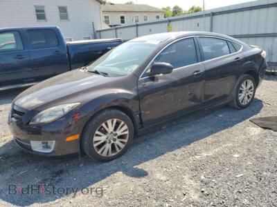 2009 Mazda 6 I, бордовый — VIN 1YVHP82A395M39805, Copart