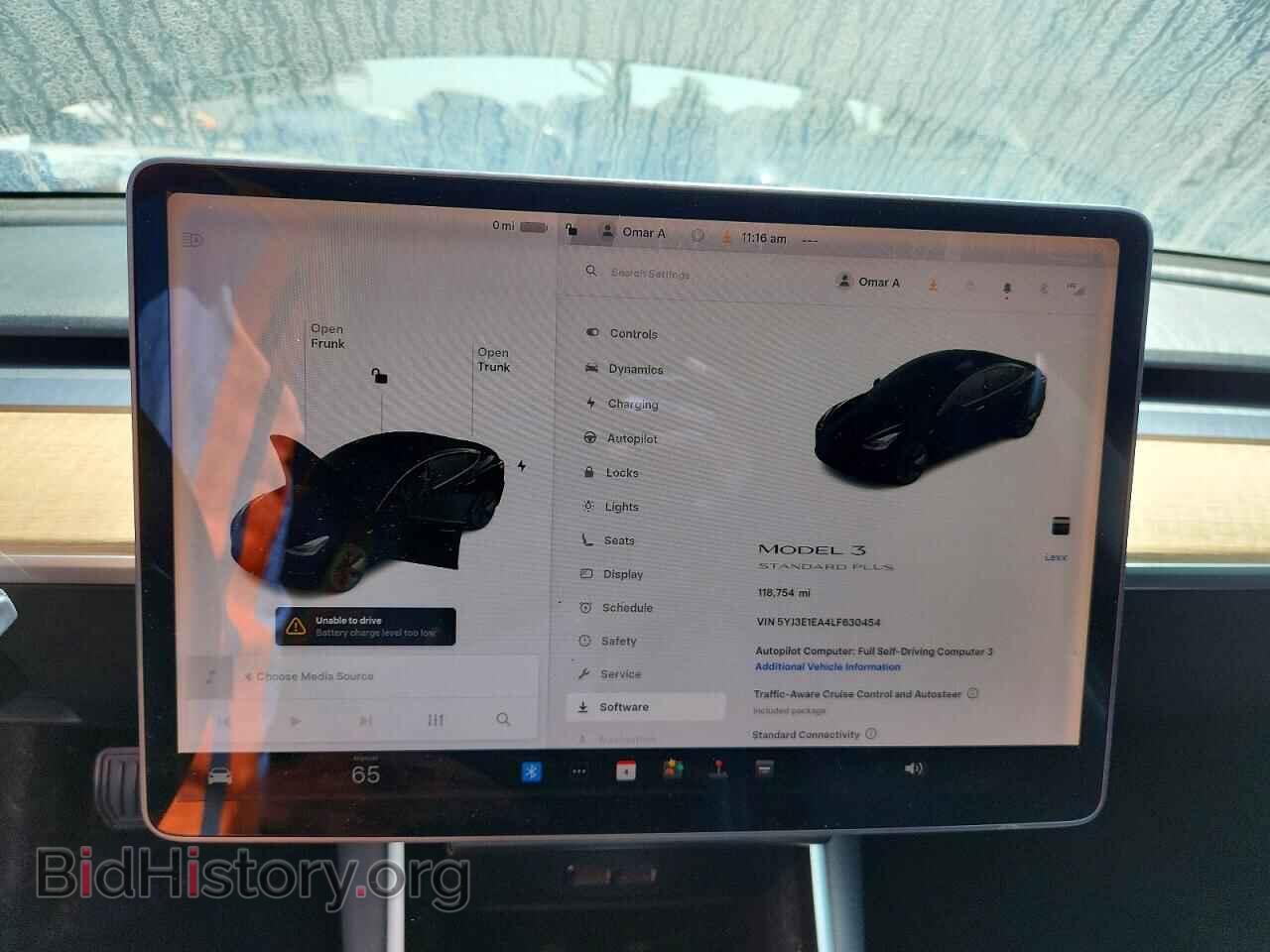 2020 TESLA MODEL 3 - VIN: 5YJ3E1EA4LF630454 - Фото 9