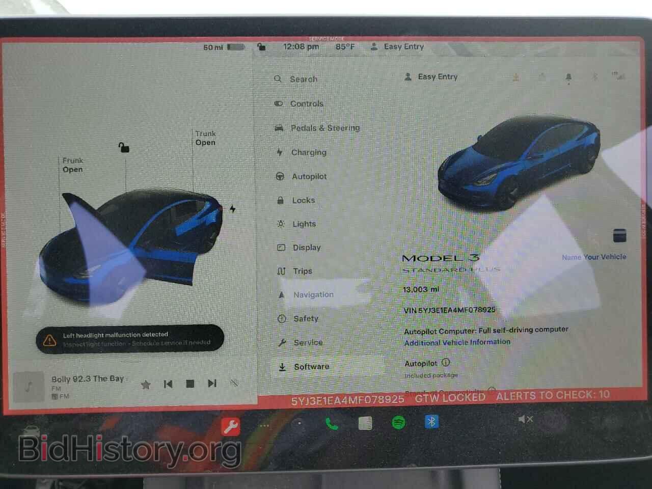2021 TESLA MODEL 3 - VIN: 5YJ3E1EA4MF078925 - Фото 9
