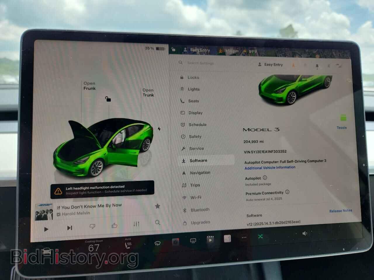 2022 TESLA MODEL 3 - VIN: 5YJ3E1EA1NF303352 - Фото 9