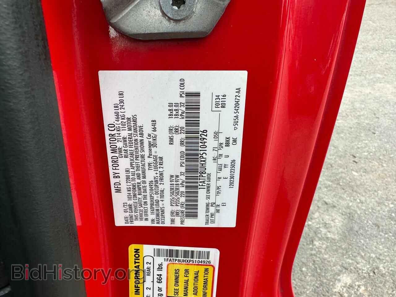 2023 FORD ALL Models - VIN: 1FATP8UHXP5104926 - Фото 10