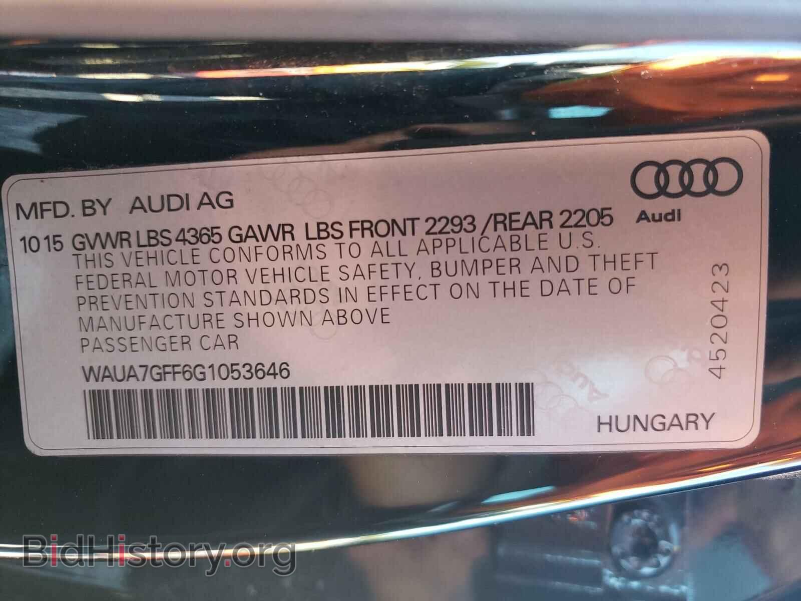 2016 AUDI A3 - VIN: WAUA7GFF6G1053646 - Photo 10