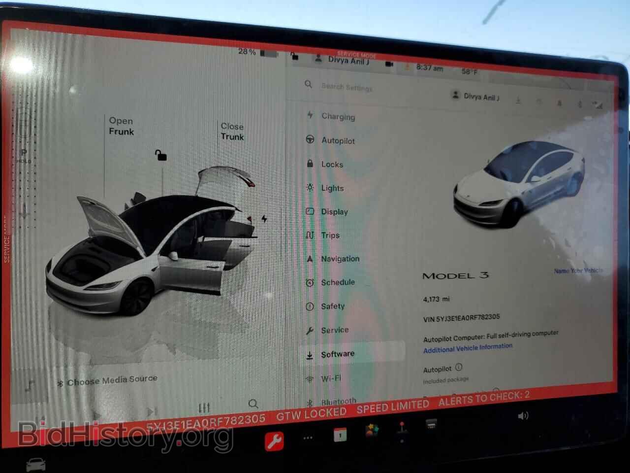 2024 TESLA MODEL 3 - VIN: 5YJ3E1EA0RF782305 - Photo 9
