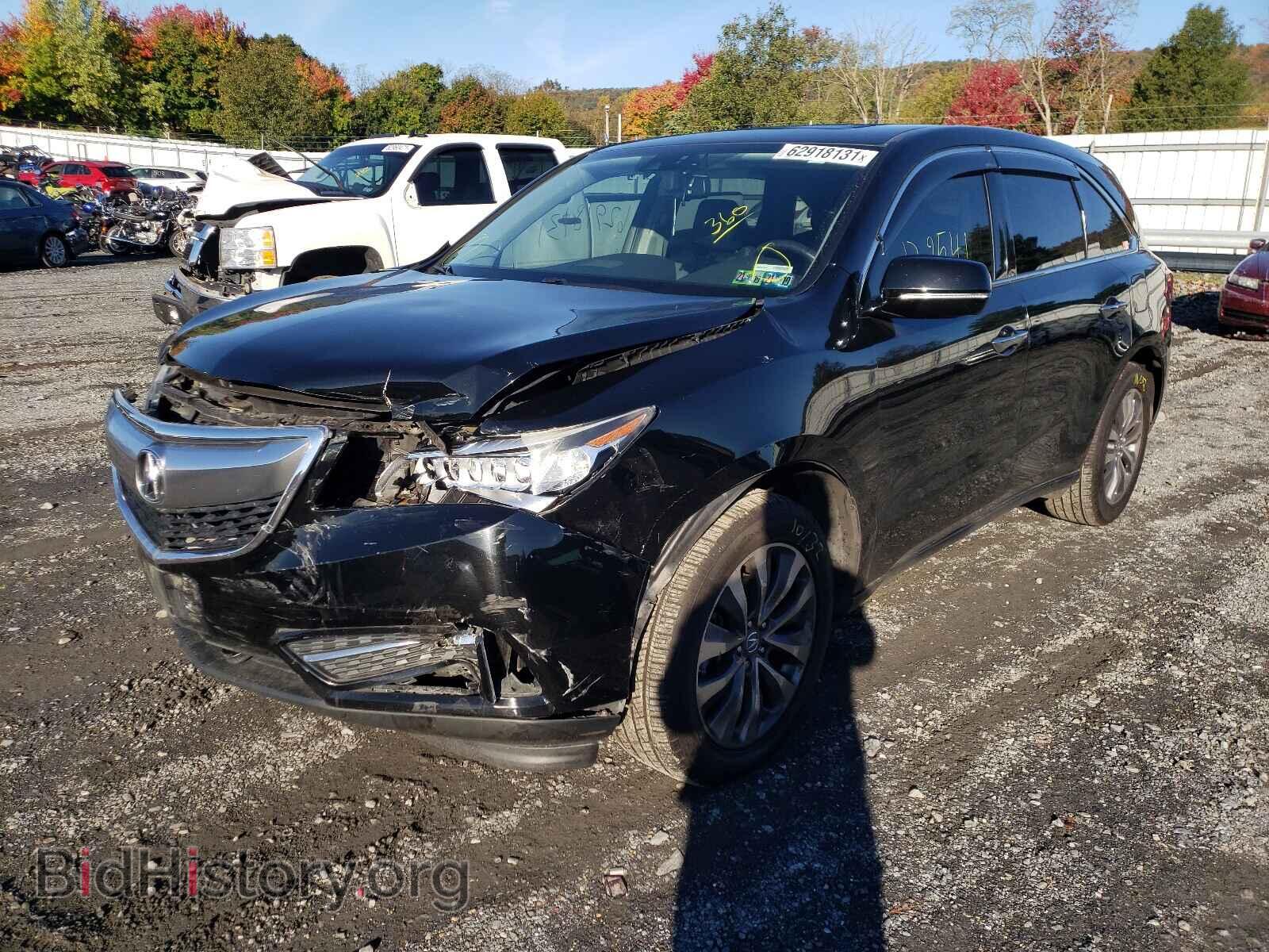 2014 ACURA MDX - VIN: 5FRYD4H47EB008349 - Фото 2