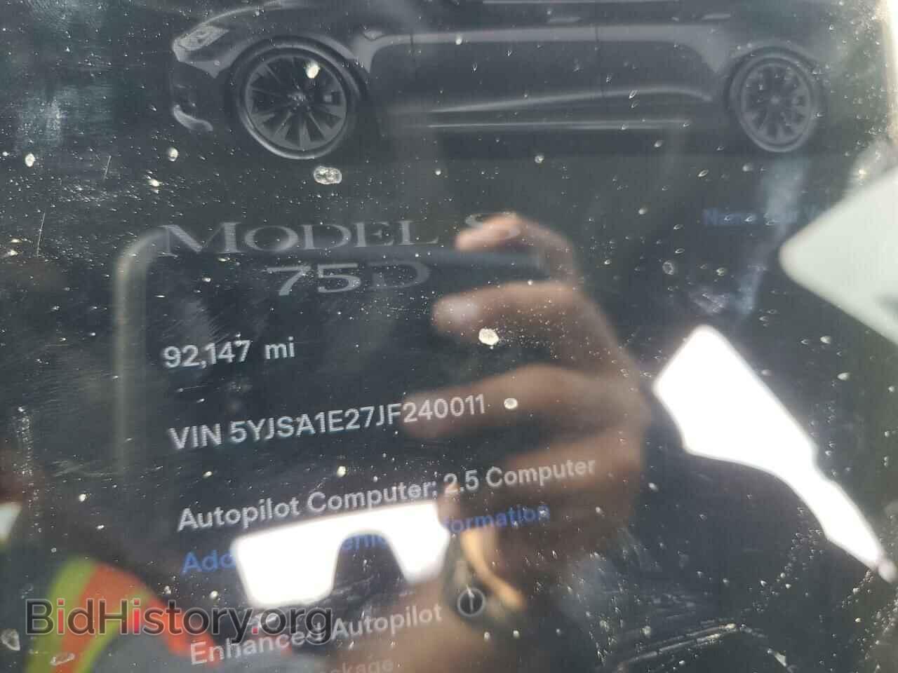 2018 TESLA MODEL S - VIN: 5YJSA1E27JF240011 - Photo 9