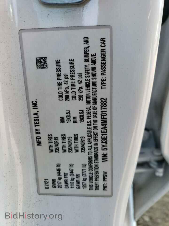 2021 TESLA MODEL 3 - VIN: 5YJ3E1EA4MF017882 - Photo 13