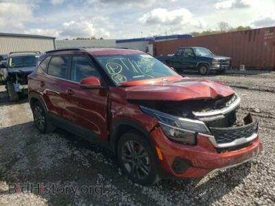 2021 Kia SELTOS Seltos S, red — VIN KNDEUCAA5M7040543, Copart