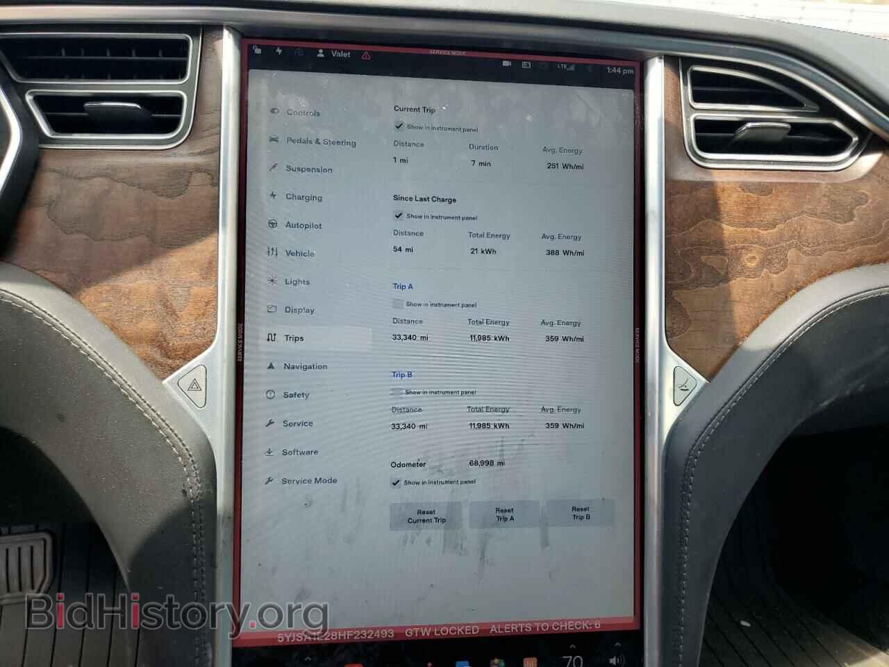 2017 TESLA MODEL S - VIN: 5YJSA1E28HF232493 - Фото 9