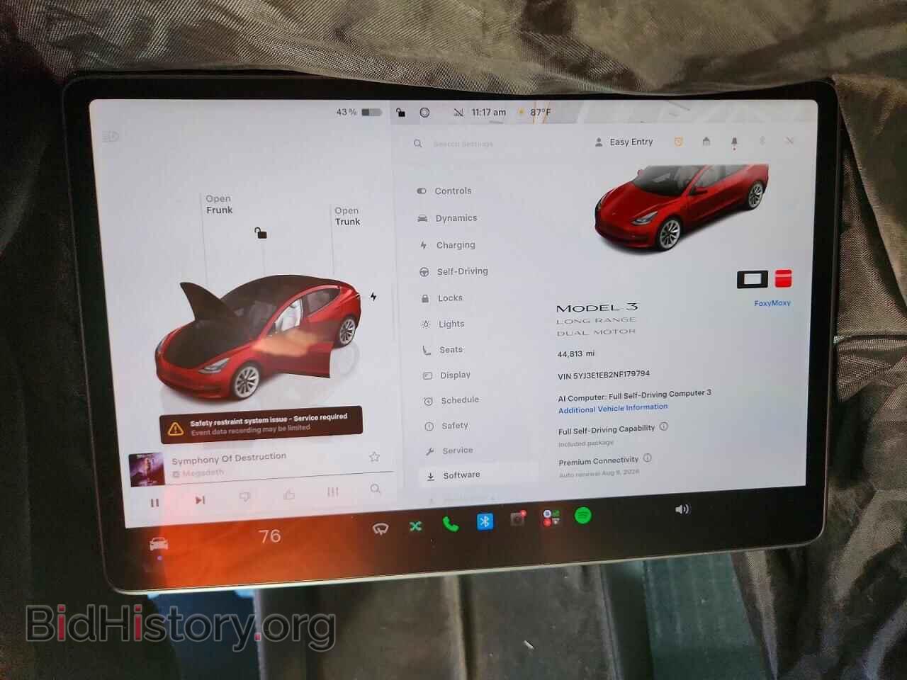 2022 TESLA MODEL 3 - VIN: 5YJ3E1EB2NF179794 - Фото 9