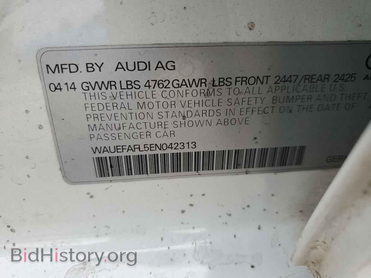 2014 AUDI A4 - VIN: WAUEFAFL5EN042313 - Фото 10