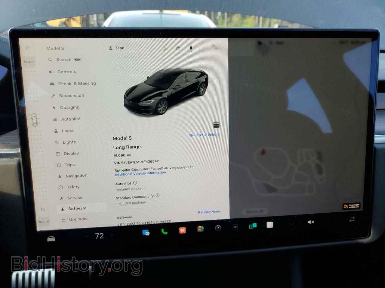 2021 TESLA MODEL S - VIN: 5YJSA1E55MF439542 - Photo 9