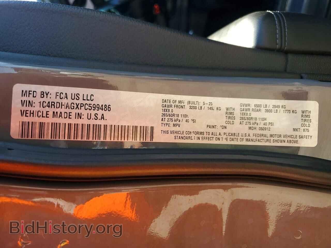 2023 DODGE DURANGO - VIN: 1C4RDHAGXPC599486 - Photo 14