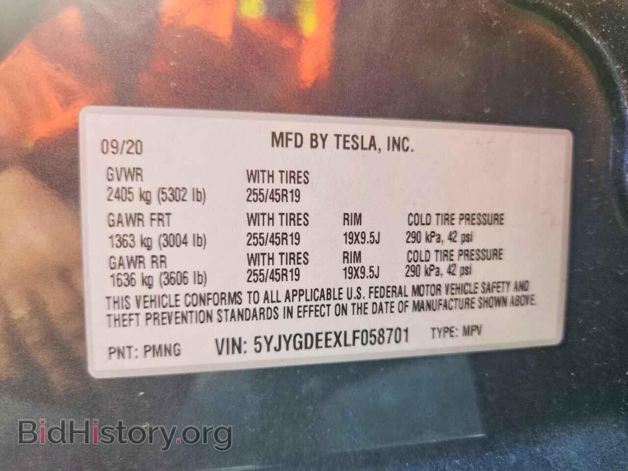 2020 TESLA MODEL Y - VIN: 5YJYGDEEXLF058701 - Photo 13